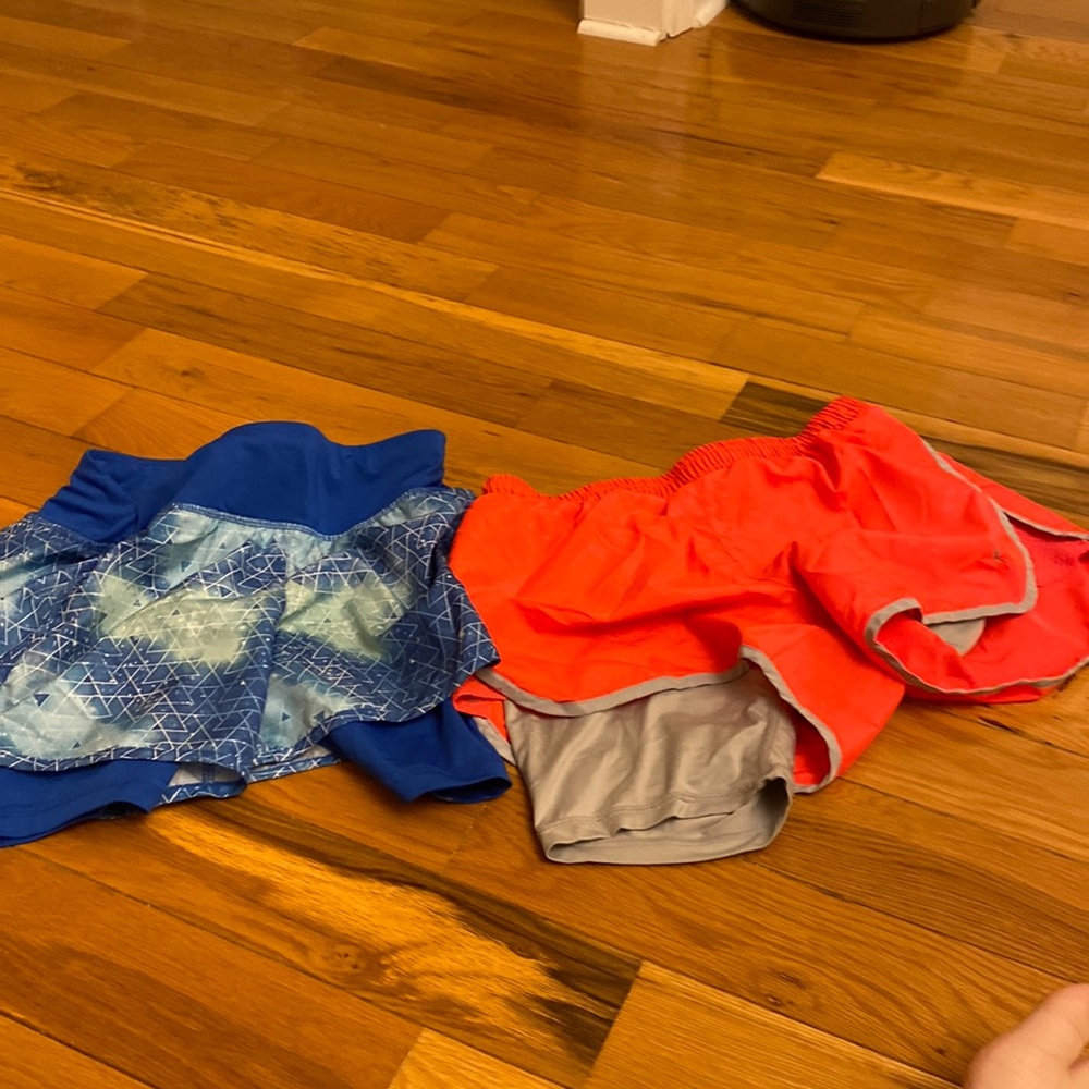 Never worn biker shorts inside the gym shorts